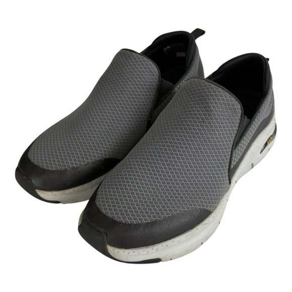 Skecher Arch Fit Men's Slip-On Sneakers 10.5 Dark Gray 232043WW - Picture 3 of 9